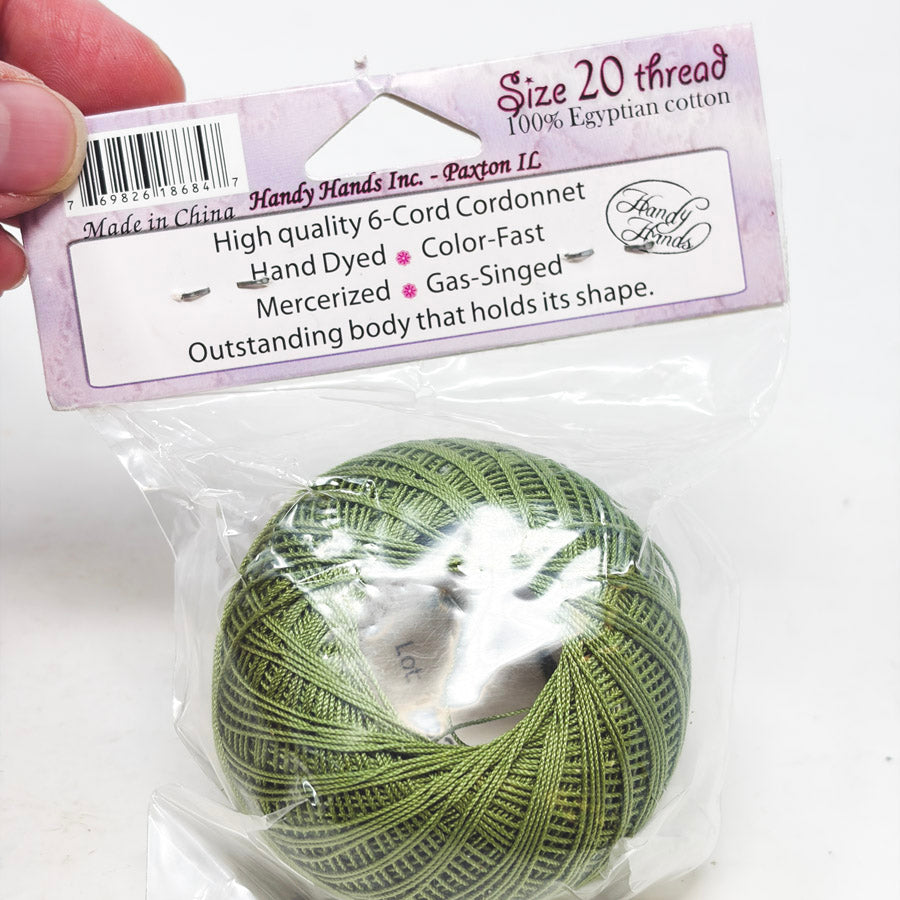 Lizbeth Crochet Size 20 Thread in Leaf Green Med