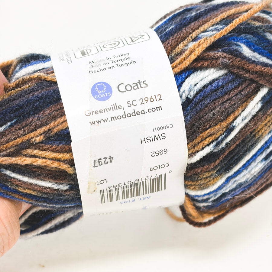 Sassy Stripes Acrylic Yarn by Moda-Dea