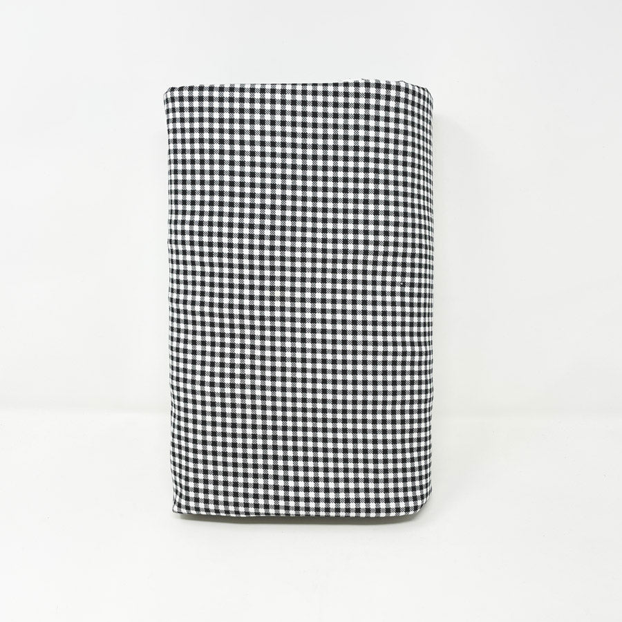 3 Yds x 56" Black and White Stiff/Medium Weight Gingham Fabric