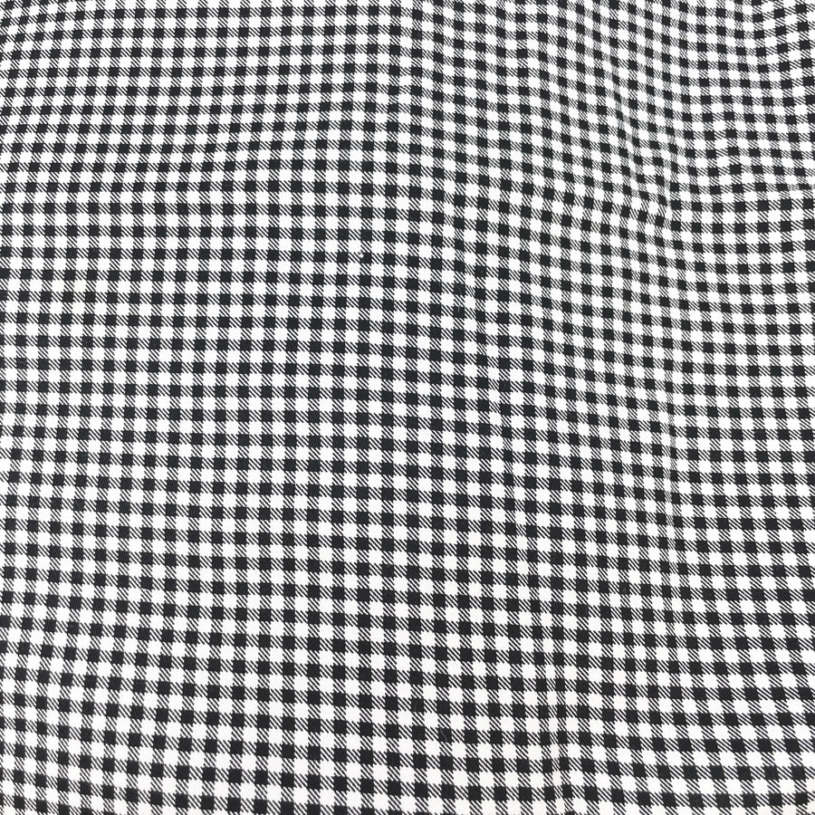 3 Yds x 56" Black and White Stiff/Medium Weight Gingham Fabric