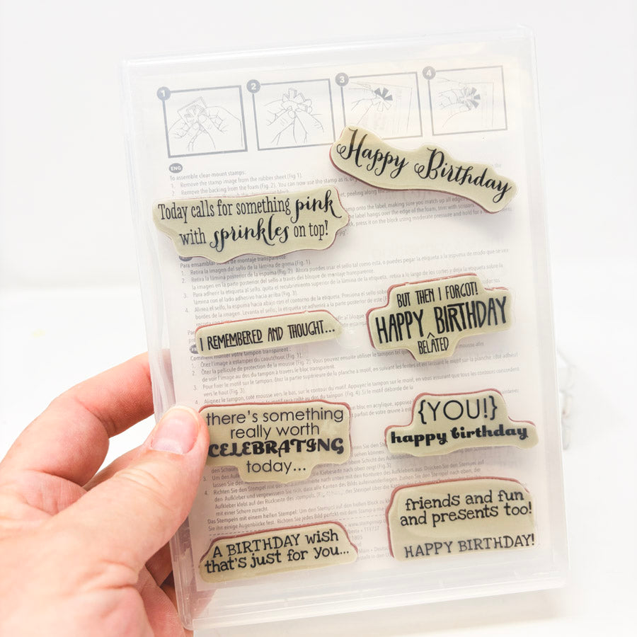 2015 Stampin’ Up Clear Mount Stamp Sets