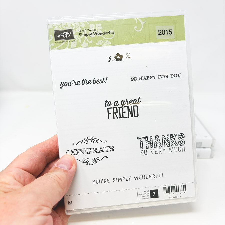 2015 Stampin’ Up Clear Mount Stamp Sets