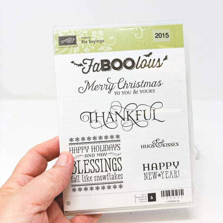 2015 Stampin’ Up Clear Mount Stamp Sets