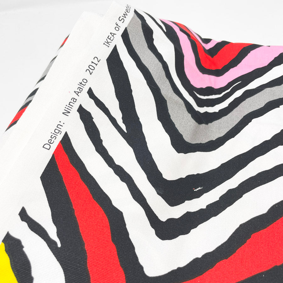 3 Yds x 58" 2012 IKEA Colorful Zebra Fabric