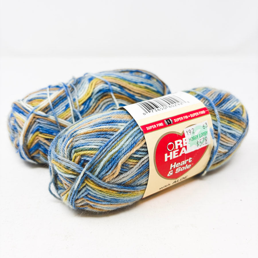 Red Heart Heart & Sole Sock Yarn Bundle (2)