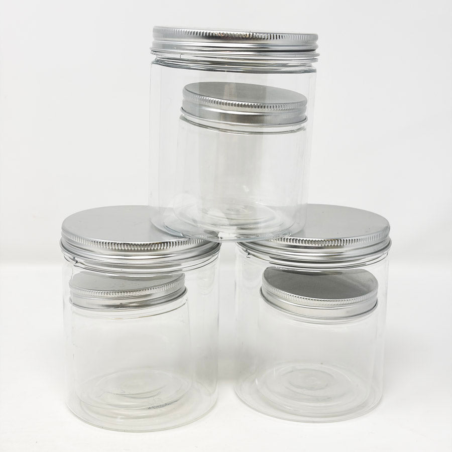 Plastic Wide Mouth Jar Set of Two (1)