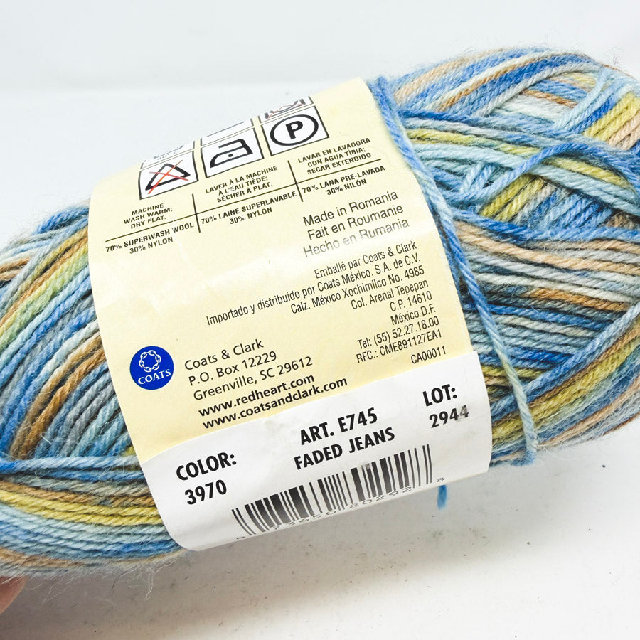 Red Heart Heart & Sole Sock Yarn Bundle (2)