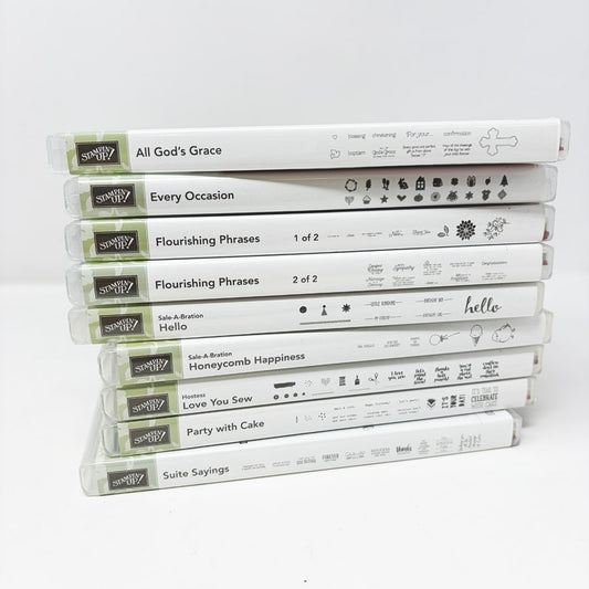 2016 Stampin’ Up Clear Mount Stamp Sets