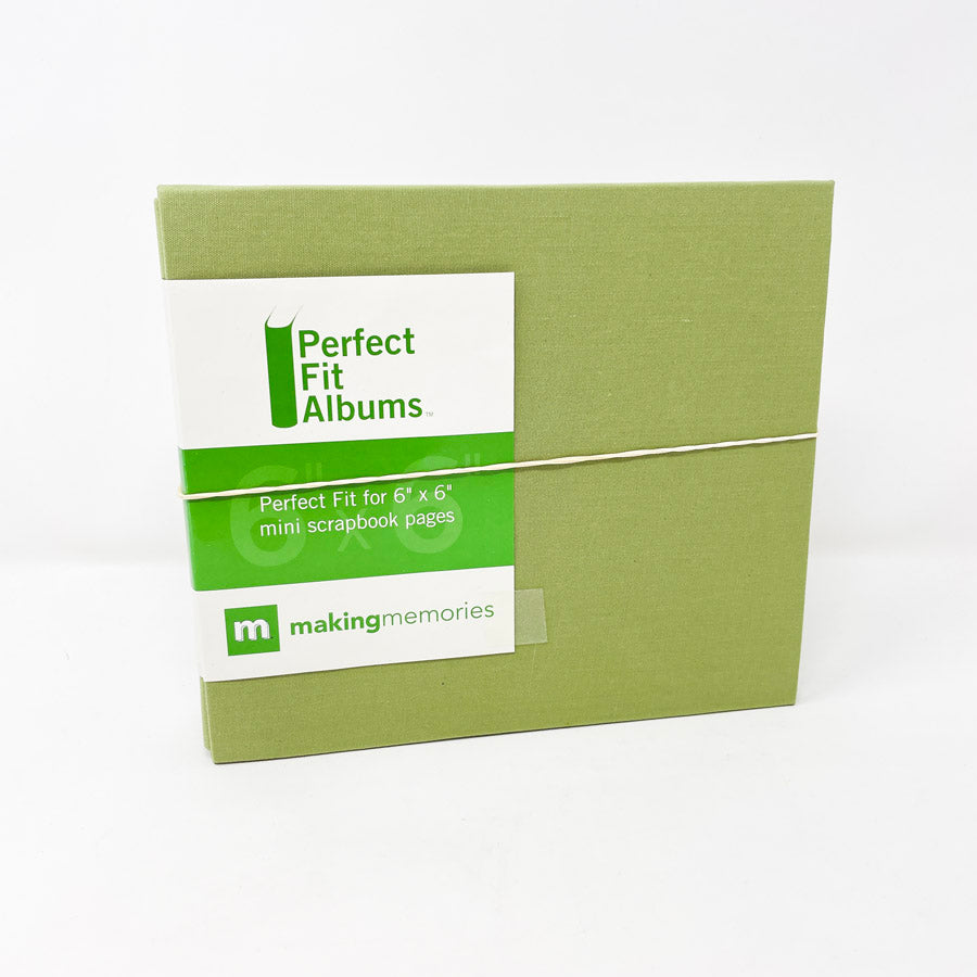 Making Memories Green Fabric 6" x 6" Scrapbook