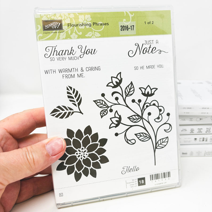 2016 Stampin’ Up Clear Mount Stamp Sets
