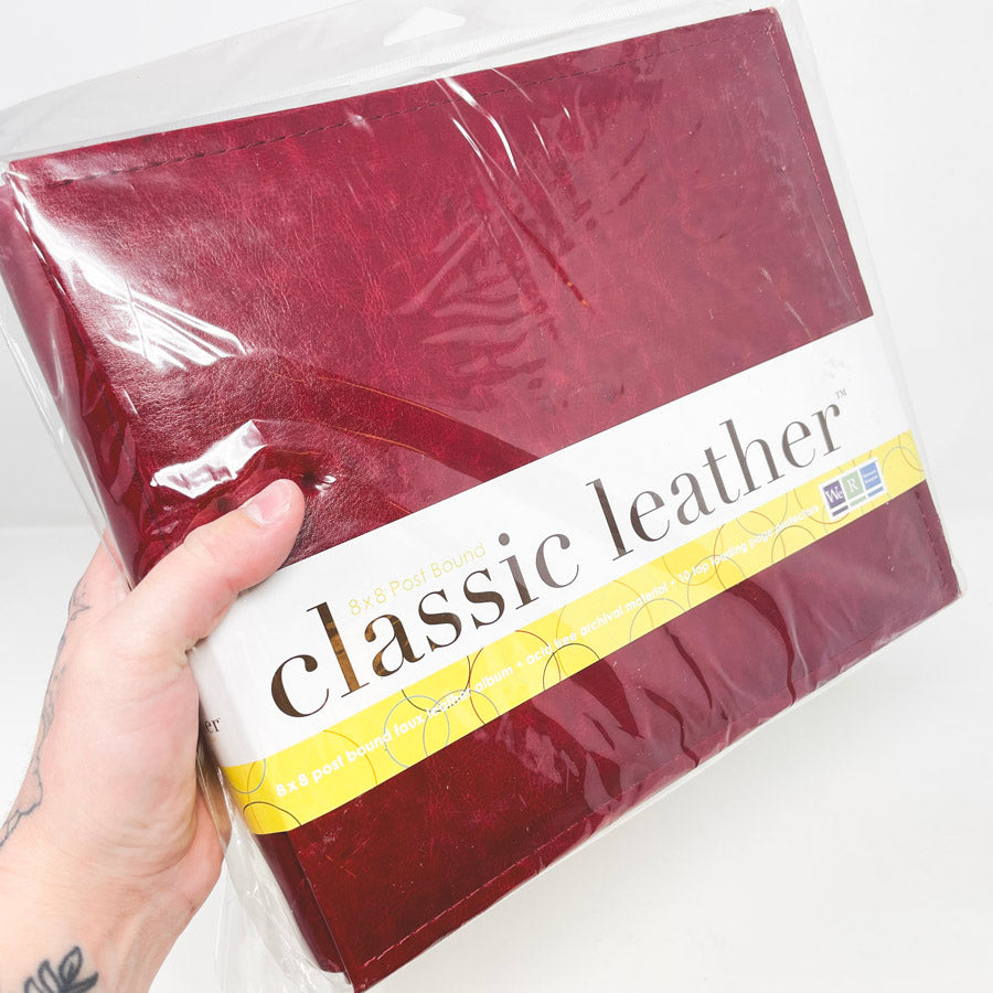 We R Memory Keepers Classic Leather 8" x 8" Scrapbook