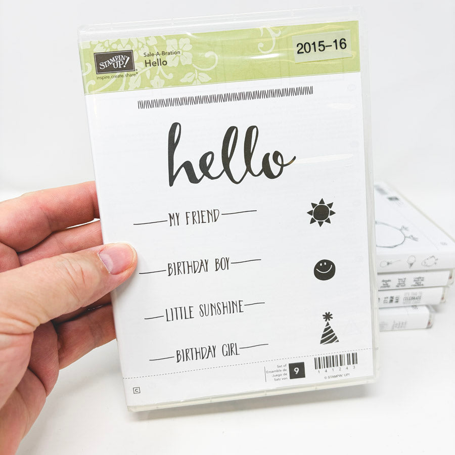 2016 Stampin’ Up Clear Mount Stamp Sets