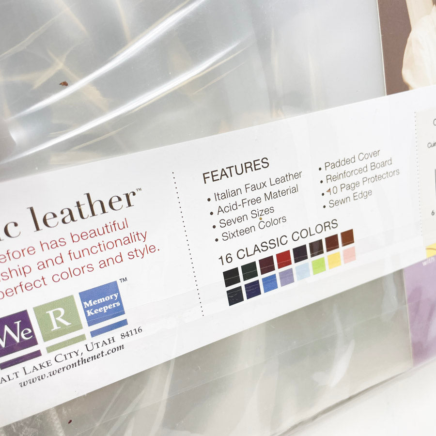 We R Memory Keepers Classic Leather 8" x 8" Scrapbook