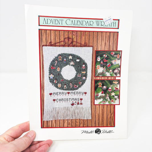 Advent Calendar Wreath – Mill Hill Cross Stitch Pattern Leaflet