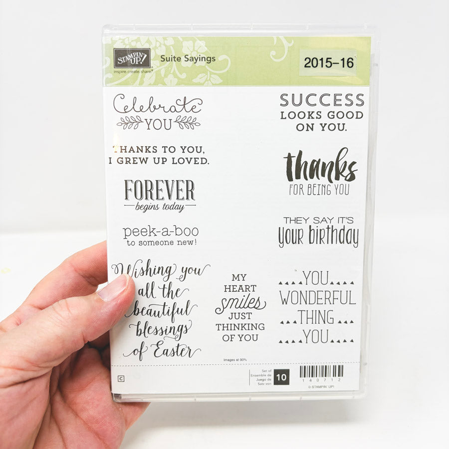 2016 Stampin’ Up Clear Mount Stamp Sets
