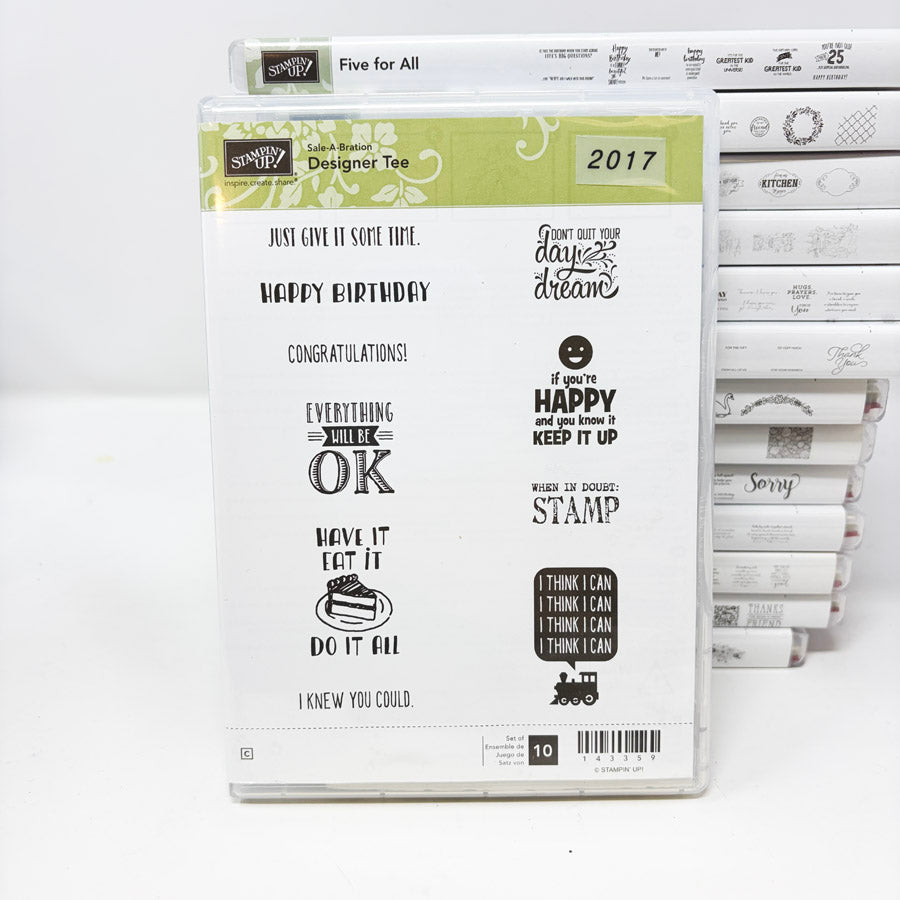 2017 Stampin’ Up Clear Mount Stamp Sets