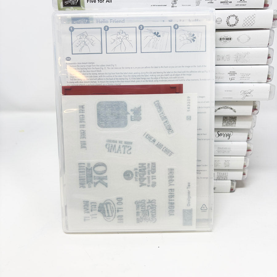 2017 Stampin’ Up Clear Mount Stamp Sets