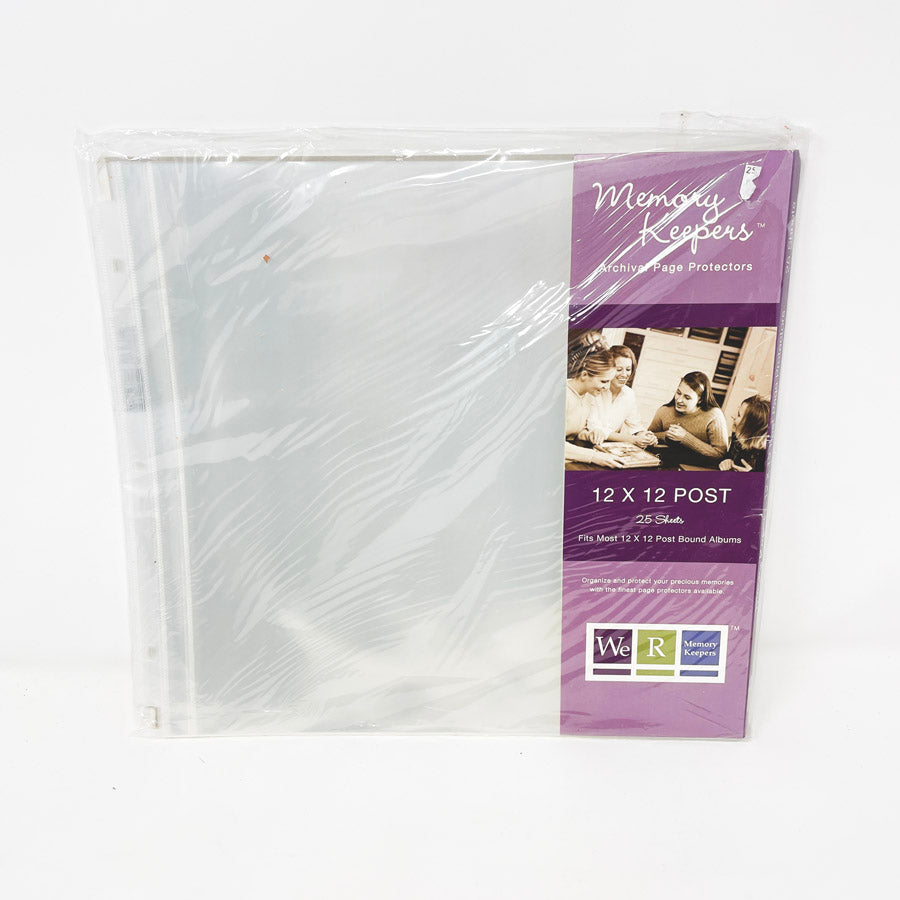 25 Pack – We R Memory Keepers 12" x 12" Page Protectors