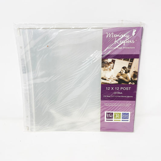 25 Pack – We R Memory Keepers 12" x 12" Page Protectors