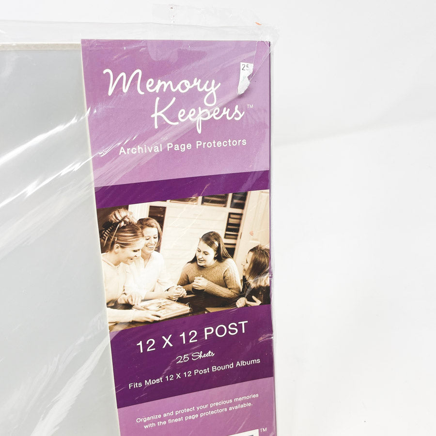 25 Pack – We R Memory Keepers 12" x 12" Page Protectors