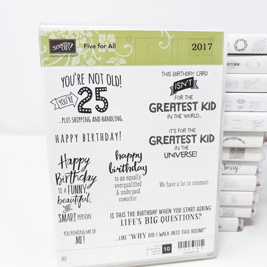 2017 Stampin’ Up Clear Mount Stamp Sets