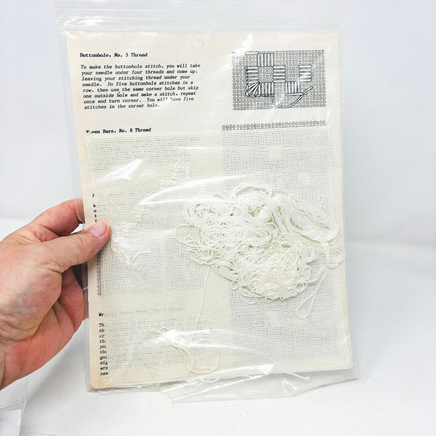 Needlework Angel Ornament Kit (started)