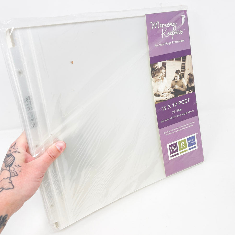 25 Pack – We R Memory Keepers 12" x 12" Page Protectors