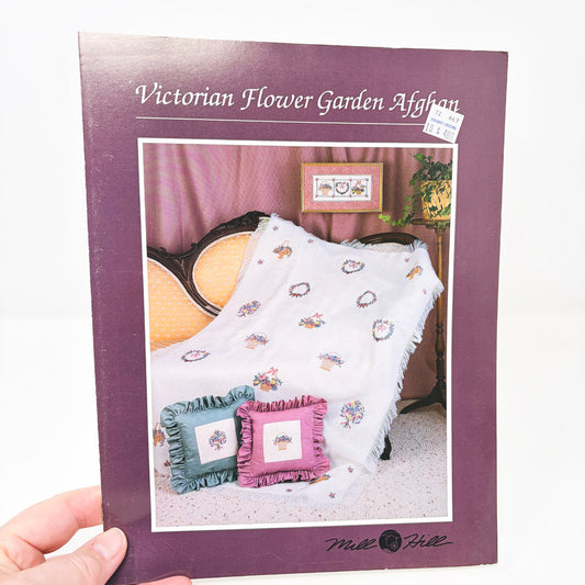 Victorian Flower Garden Afghan – Mill Hill Cross Stitch Pattern Leaflet