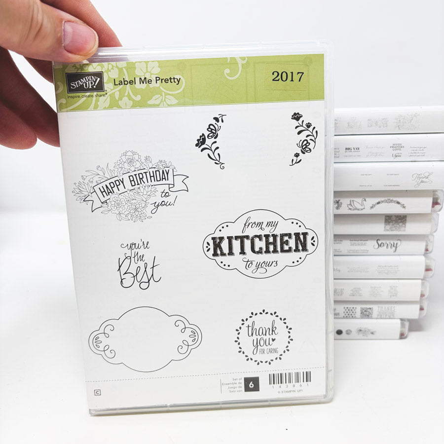2017 Stampin’ Up Clear Mount Stamp Sets