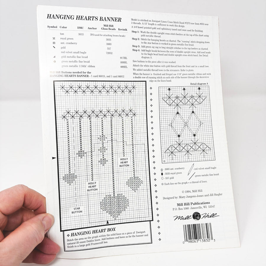 Country Christmas – Mill Hill Cross Stitch Pattern Leaflet