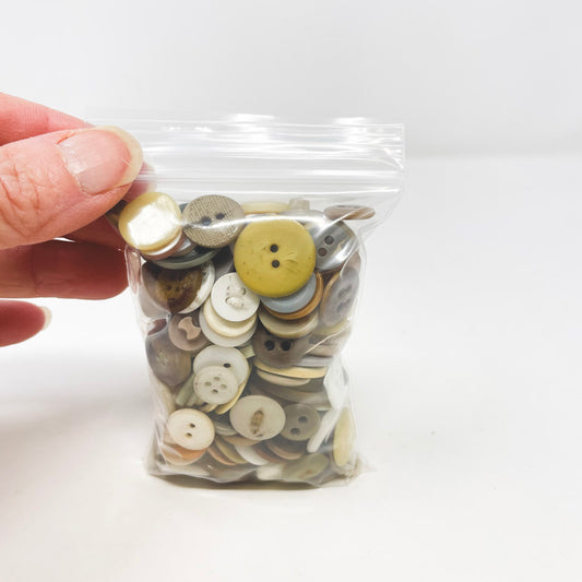 Small Bag of Light Neutral Buttons