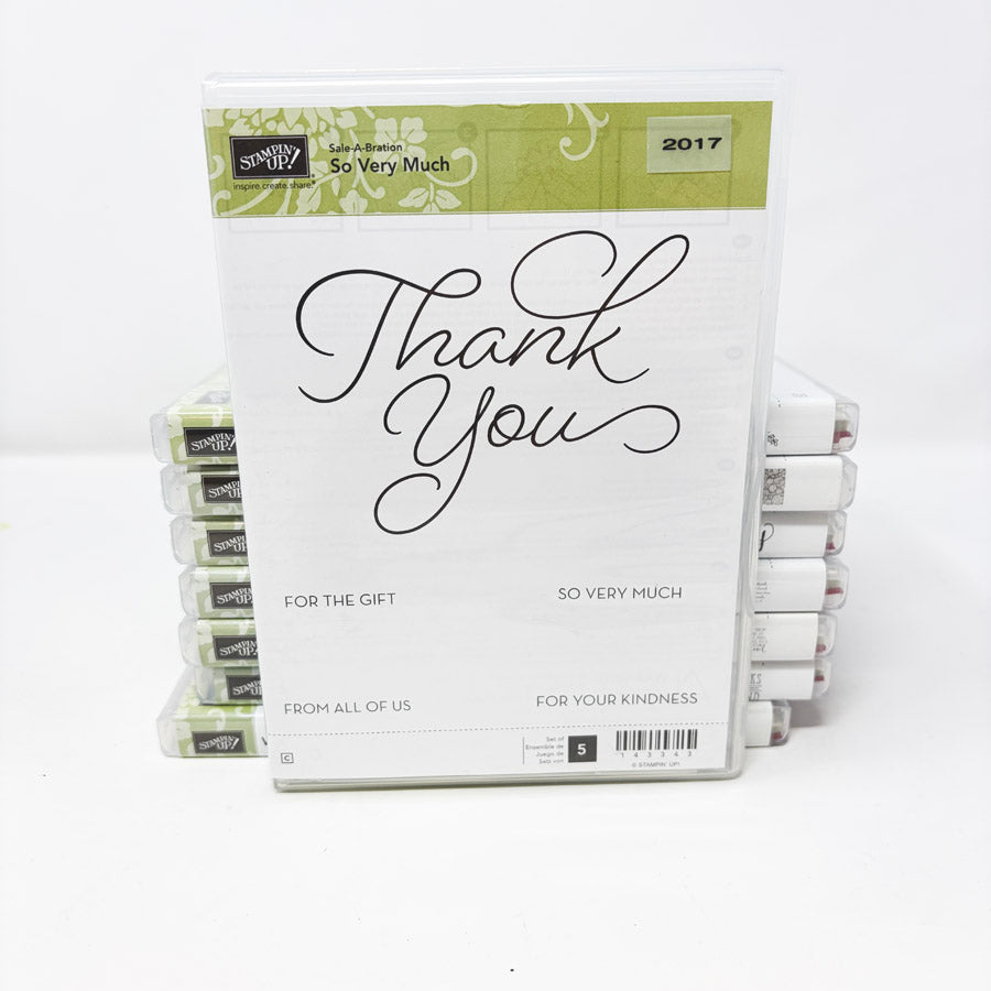 2017 Stampin’ Up Clear Mount Stamp Sets
