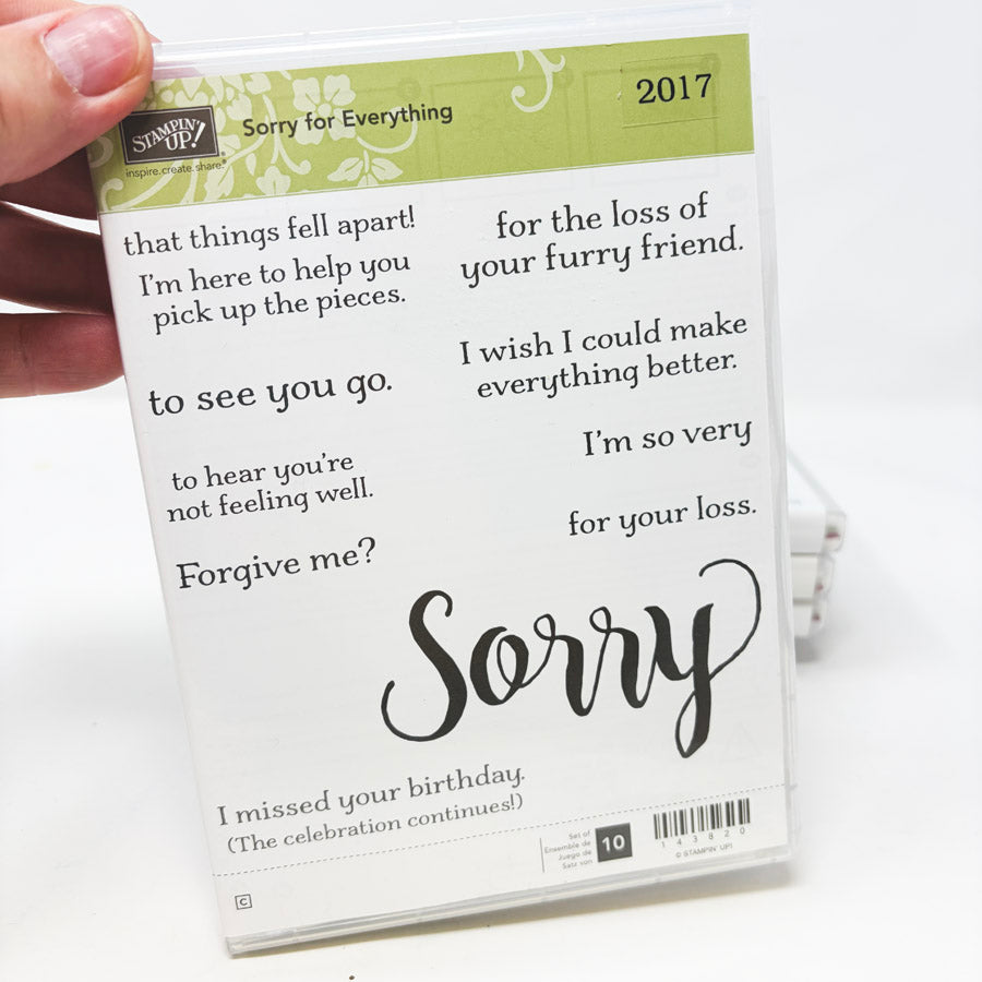 2017 Stampin’ Up Clear Mount Stamp Sets