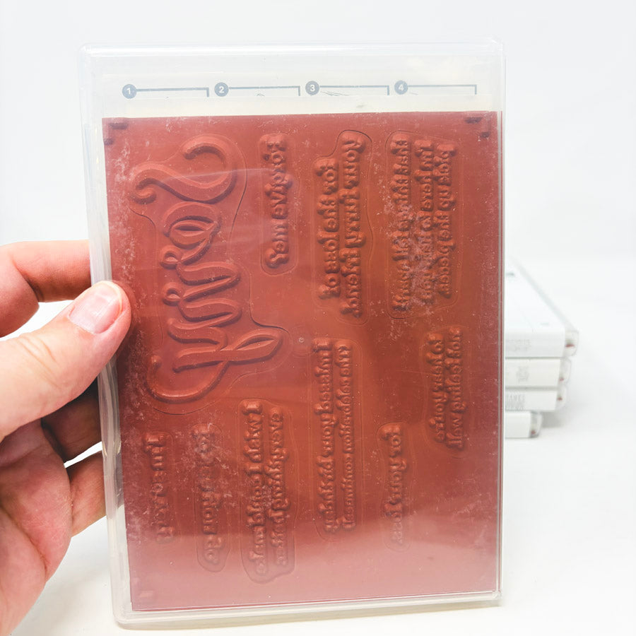 2017 Stampin’ Up Clear Mount Stamp Sets