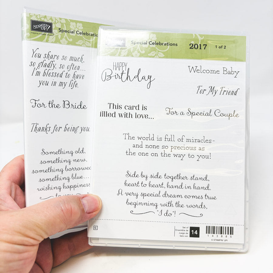 2017 Stampin’ Up Clear Mount Stamp Sets