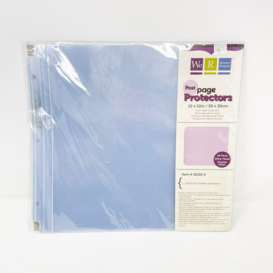 20 Pack – We R Memory Keepers 12" x 12" Post Page Protectors
