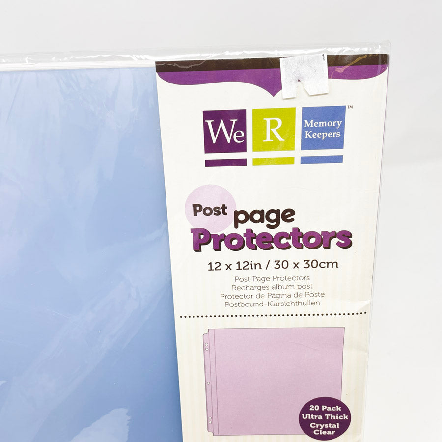 20 Pack – We R Memory Keepers 12" x 12" Post Page Protectors