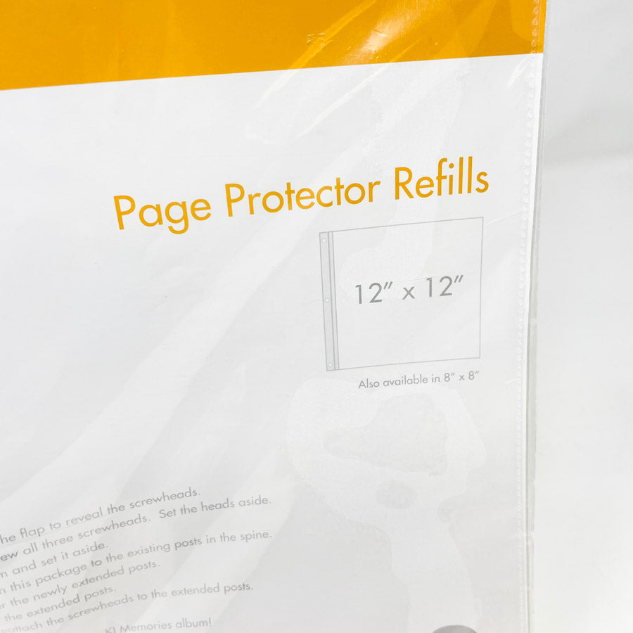 K I Memories 12" x 12" Page Protector Refills