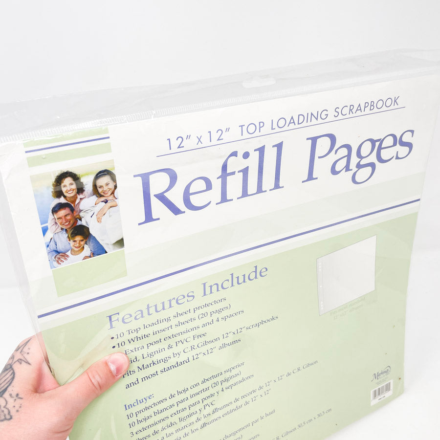 Markings by C.R. Gibson 12" x 12" Top Loading Scrapbook Refill Pages