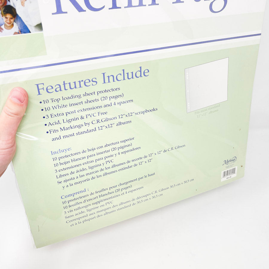 Markings by C.R. Gibson 12" x 12" Top Loading Scrapbook Refill Pages
