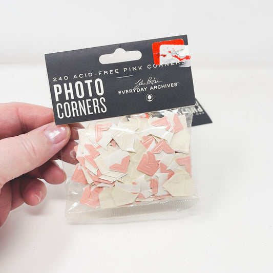 Pink Photo Corners