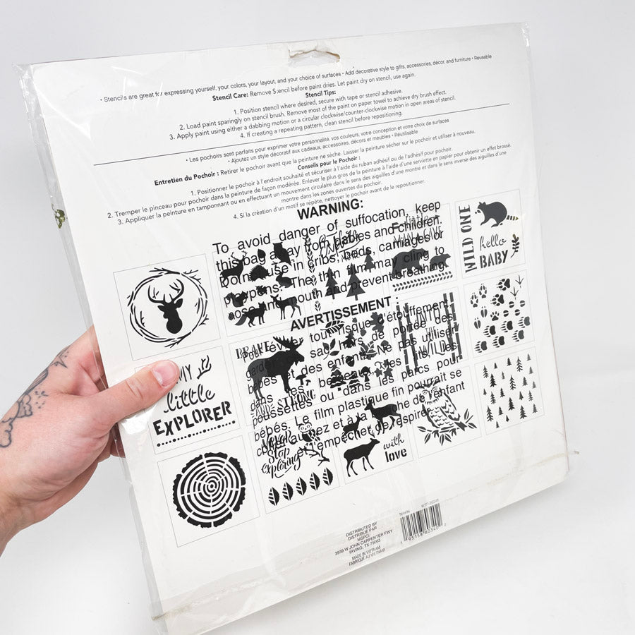 Craft Smart 12" x 12" Woodland Stencils