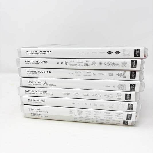 2019 Stampin’ Up Clear Mount & Cling Stamp Sets