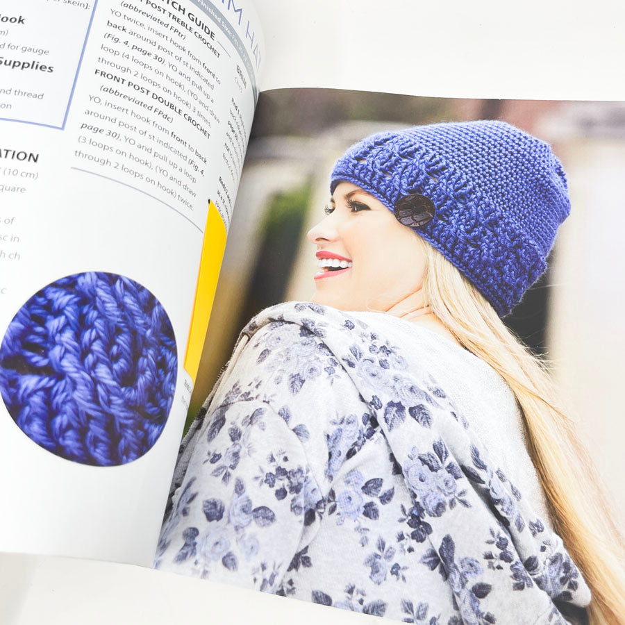 Leisure Art Messy Bun Hats Crochet Pattern Booklet