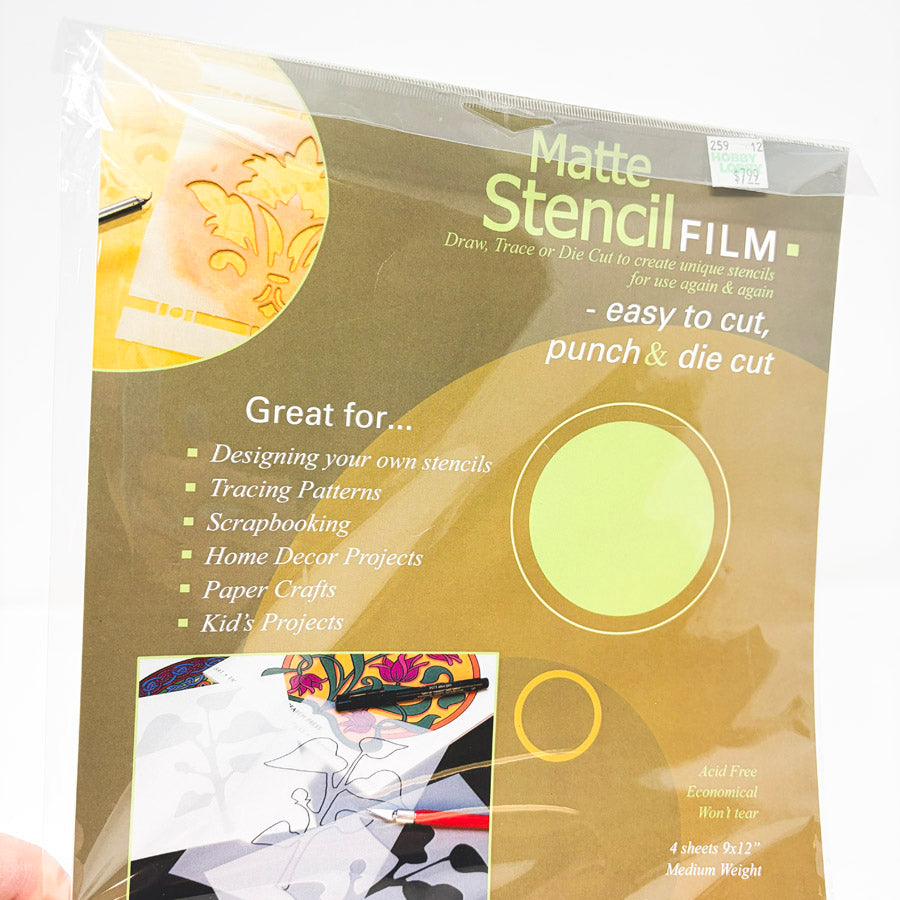 Graphix Matte Stencil Film - 4 Sheets