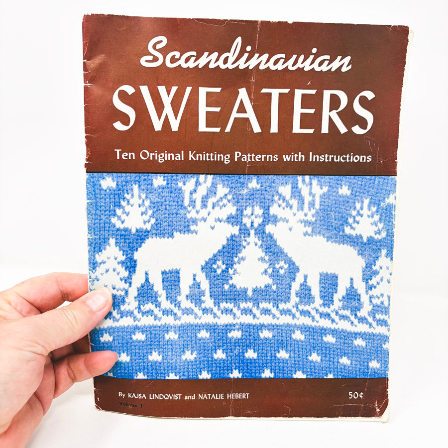 Vintage Scandinavian Sweaters Knitting Pattern Booklet