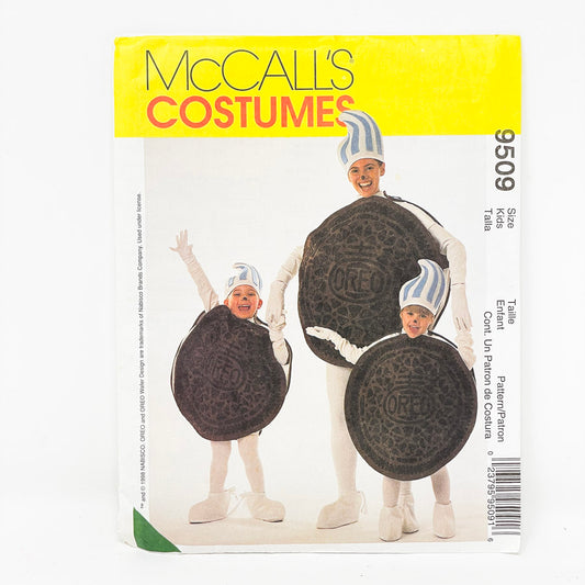 Kids Halloween Costume Pattern - Oreo Cookie, McCalls