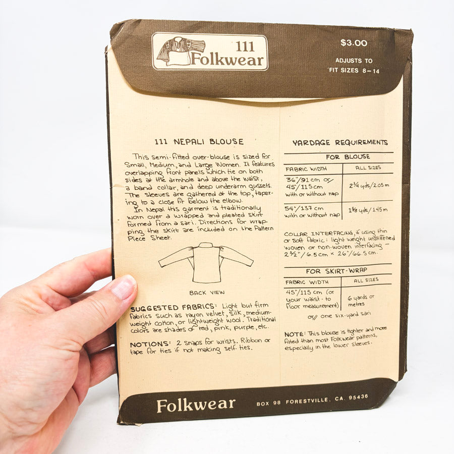 Vintage Folkwear Sewing Patterns