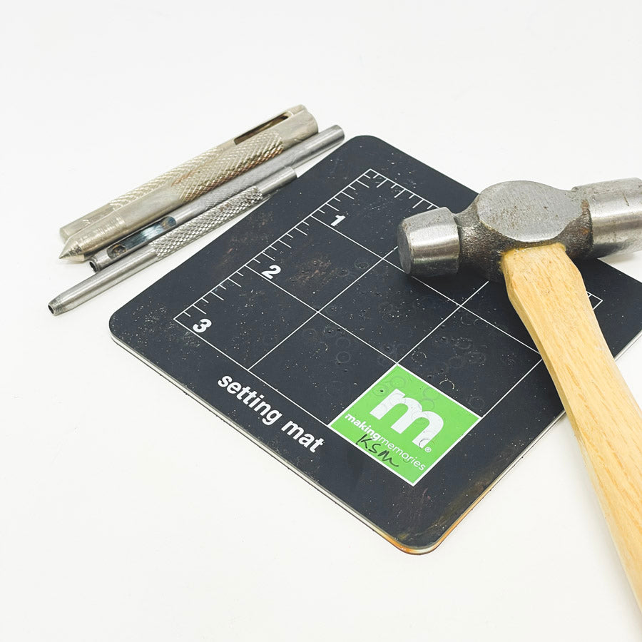 Assorted Punch and Setting Tools with Mat