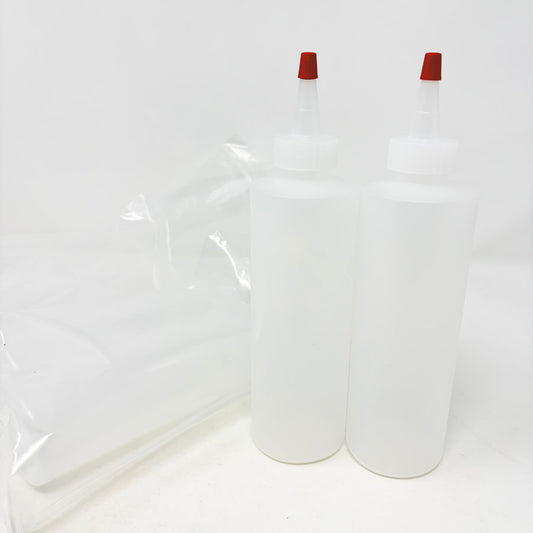 Set of 4 Empty Paint Bottles